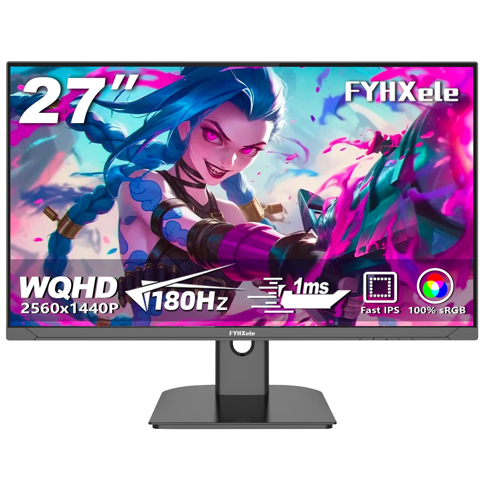 Amazon.co.jp: FYHXele ゲーミングモニター|モニター 27 インチ QHD